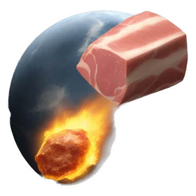 asteroid and ham sticker