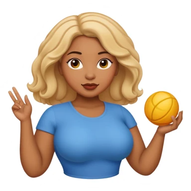 Light skinned black woman with bbl sticker