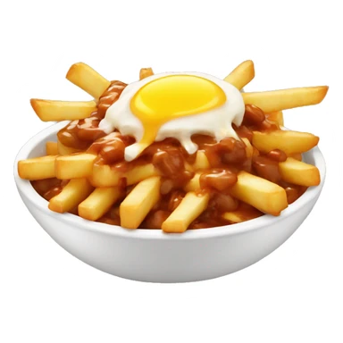 Poutine avec une peruque  sticker