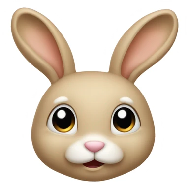 Bashful Beige Bunny sticker