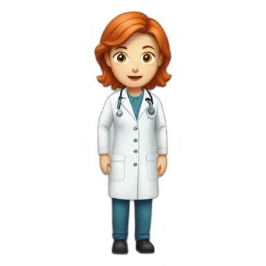 Infirmière rousse sticker