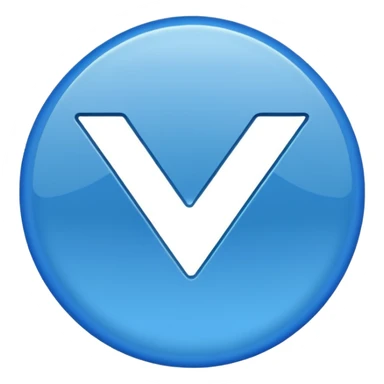 Verified just blue color tick mark  sticker