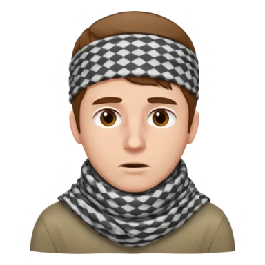 Sore throat for white brown hair guy
No fever - keffieh palestinian sticker