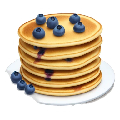 pancake with blueberries sticker