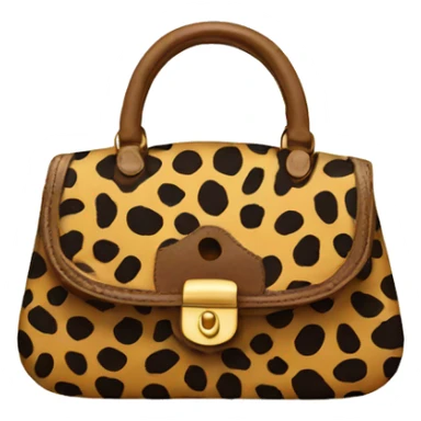 purse with cheetah print  sticker