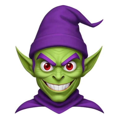 Green goblin classic Spiderman  sticker