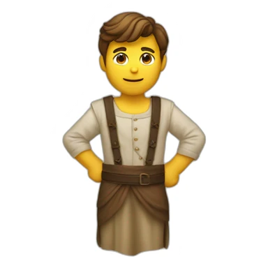 Homme qui fait un salut romain sticker