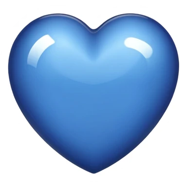 Dark blue heart sticker