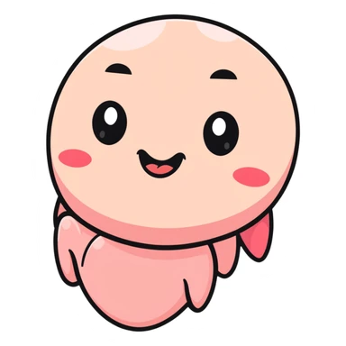 blushing face with eyes rolled up and tongue out sticker