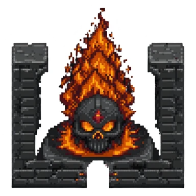 fiery underworld sticker