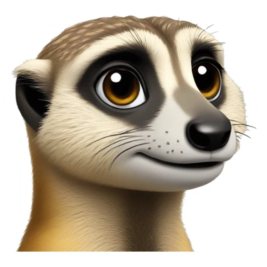 meerkat looking into the distance sticker