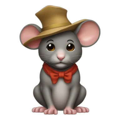 Renn Maus mit Hut  sticker