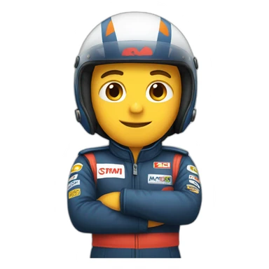 Piloto de kart sticker