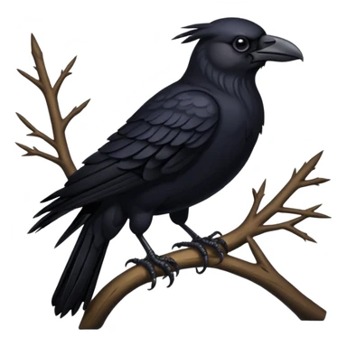 Valkyrie crow sticker