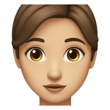 brown eye brown hair turkish girl sticker