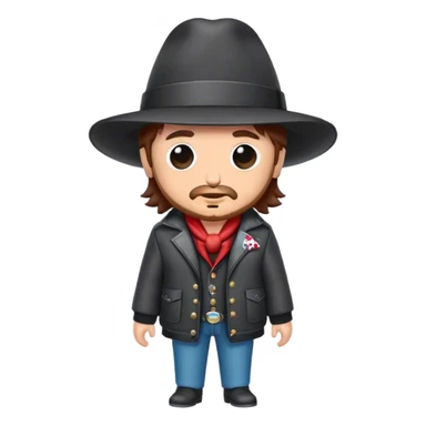 zucchero sugar fornaciari wearing a hat in a jacket sticker