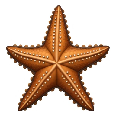 Starfish in leather wear sticker