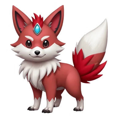 Lycanroc-Zangoose-Zorua-Furret-Pokémon-Fakémon-fusion sticker