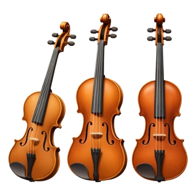 violin, flute, viola, and cello sticker