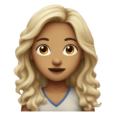 tan nepalese girl with dark brown eyes and dark brown wavy ish hair sticker