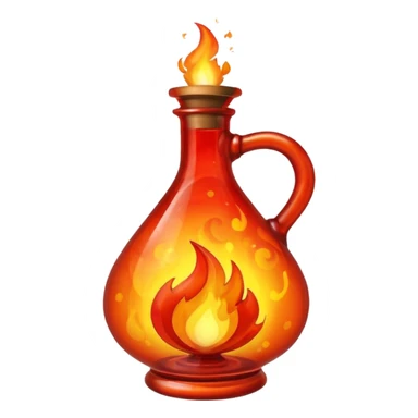 fire potion bottle sticker