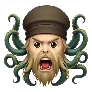 davy jones screaming sticker