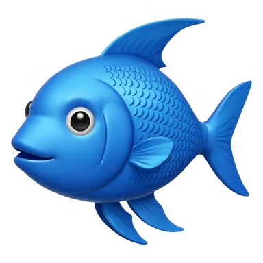 rubber fish in blue sticker
