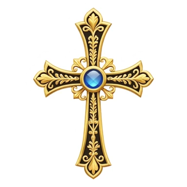 Orthodox cross. Transparent bakgrund. sticker