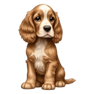 English Cocker Spaniel puppy full body sticker