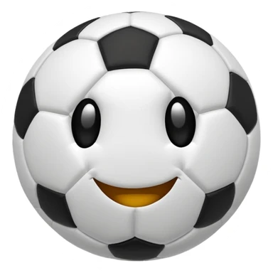 BALON DE FUTBOL CON CARAS RISAS sticker