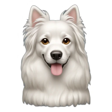 silky coat type dog sticker