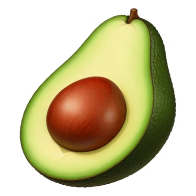 an avocado with big lips sticker
