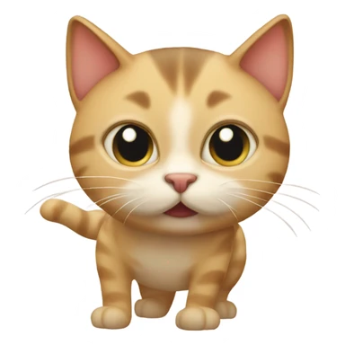 Cat showing its massive butt sticker