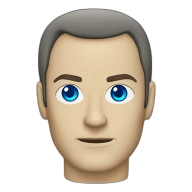 star trek officer tng blue eyes sticker