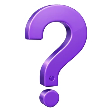 purple question mark sticker