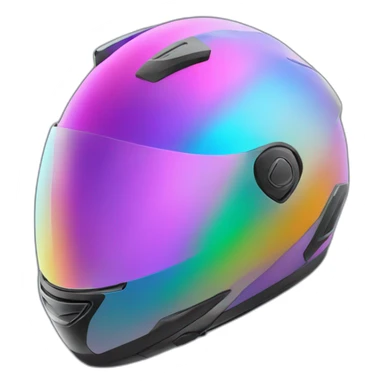 prismatic motorcycle helmet sticker