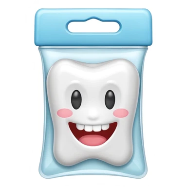 pack of dental floss sticker
