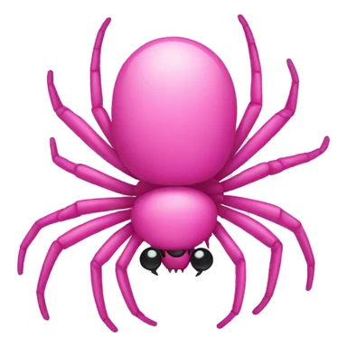 Pink spider sticker