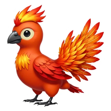 Fletchinder-Fakémon-hybrid-creature (full body)  sticker