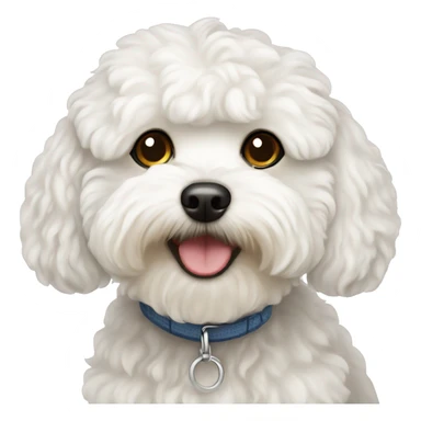 white maltipoo dog sticker