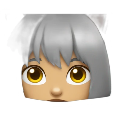 Catgirl hiding sticker