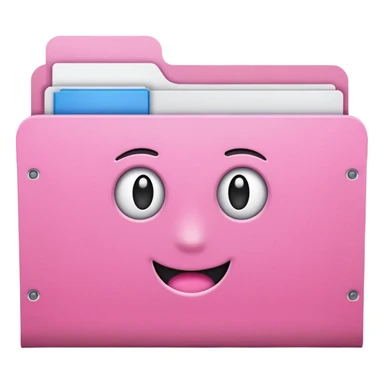 mix pink folder sticker