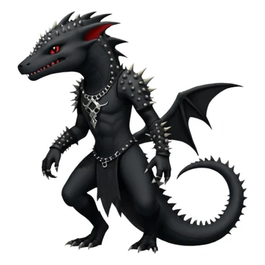 Punk’ish Edgy Badass Dark Gothic Salandit-Aurorus-Amaura-Hybrid-Creature (full body) sticker