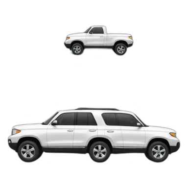 white suv sticker
