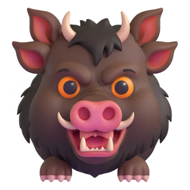 evil boar sticker