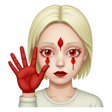 gang dealer drugged white with cannabis on a hand sticker