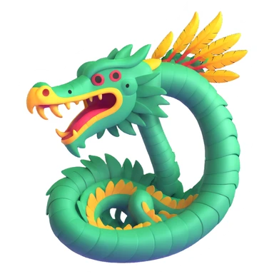 Quetzalcoatl feathered serpent sticker