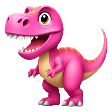 dinosaur in pink bikini sticker