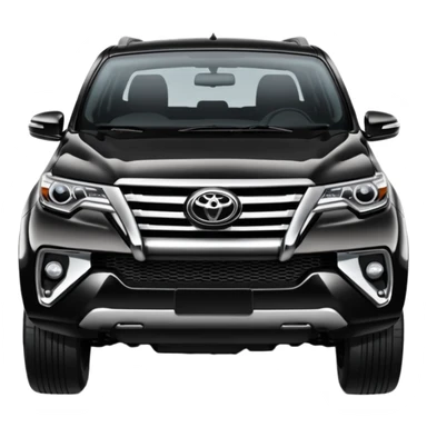 Black Toyota fortuner  sticker