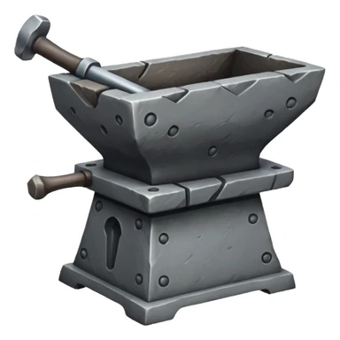 stone blacksmith's anvil sticker